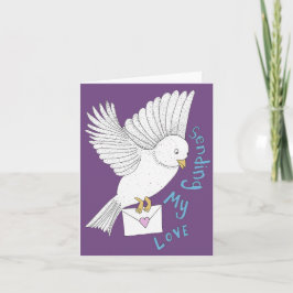 Tarjeta Enviando mi pájaro de amor