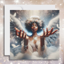 Tarjeta Enviando vibraciones curativas a su manera | En bl