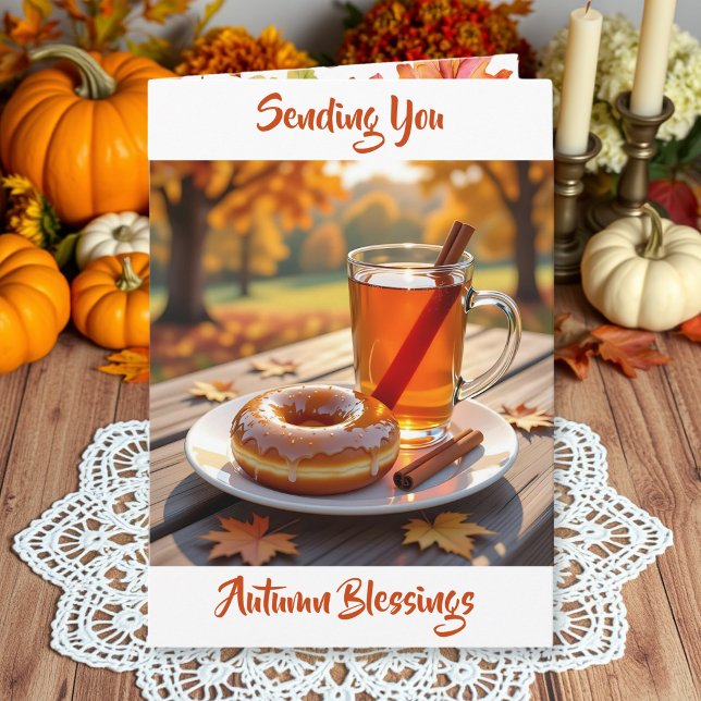 Tarjeta Enviándote bendiciones de otoño (Subido por el creador)