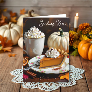 Tarjeta Enviándote Bendiciones De Otoño
