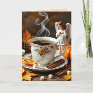 Tarjeta Enviándote Bendiciones De Otoño   Bonito Caída
