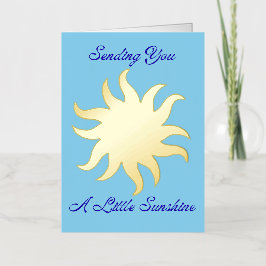 Tarjeta Enviándote Un Poco De Sol