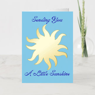 Tarjeta Enviándote Un Poco De Sol