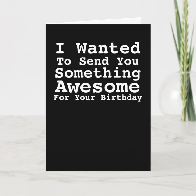 Tarjeta Enviarte Algo Increíble Para Tu Cumpleaños (Anverso)