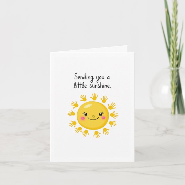 Tarjeta Envío de Sunshine Get Well Card (Anverso)