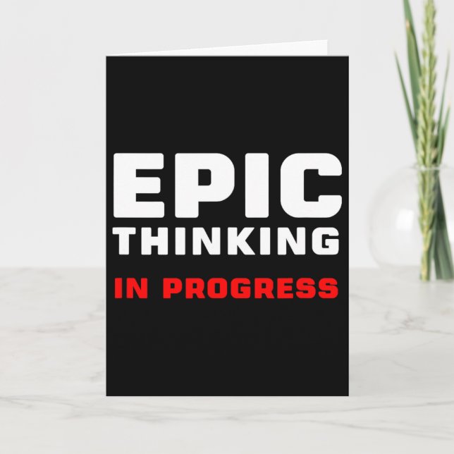 Tarjeta Epic Thinking In Progress Big Ideas Introvert Game (Anverso)
