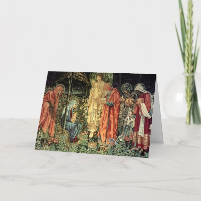 Tarjeta Epifanía de tres reyes Católicos Religiosos (Anverso)