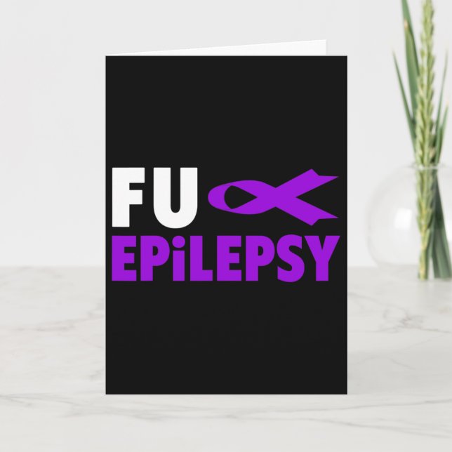 Tarjeta Epilepsia Awareness - Awarte de Epilepsia de Cinta (Anverso)