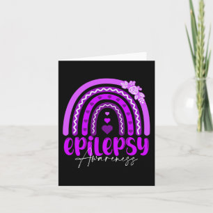 Tarjeta Epilepsia Awareness-Rainbow Purple .co