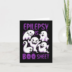Tarjeta Epilepsia es una hoja de boom morado chabolas dive