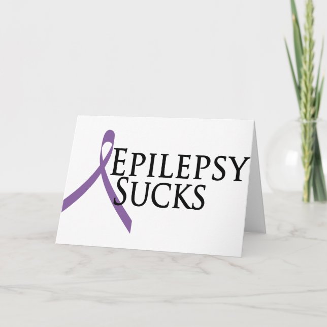 Tarjeta Epilepsia Sucks (Anverso)