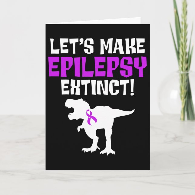 Tarjeta Epilepsy Awareness Make Epileptic Warrior Survivor (Anverso)