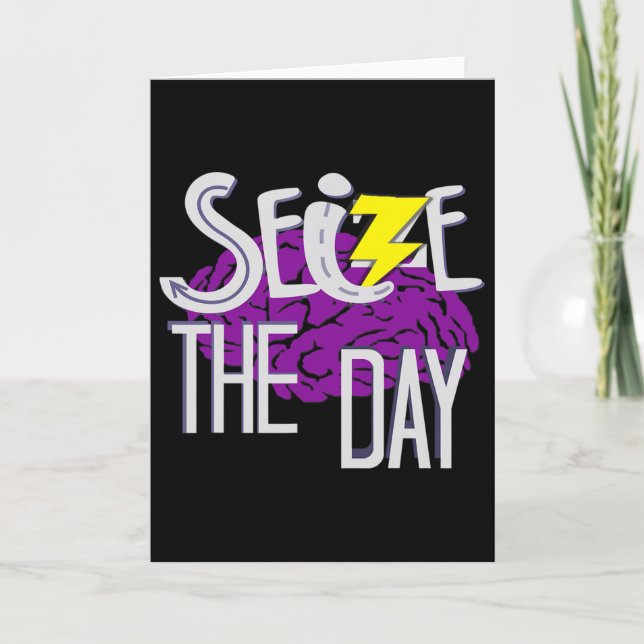 Tarjeta Epilepsy Awareness Purple Ribbon Epilepsy Support  (Anverso)