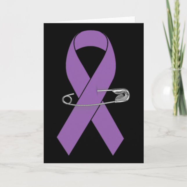 Tarjeta Epilepsy Awareness Walk Supporter Ribbon  (Anverso)