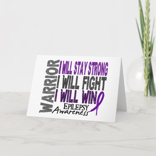 Tarjeta Epilepsy Warrior (Anverso)