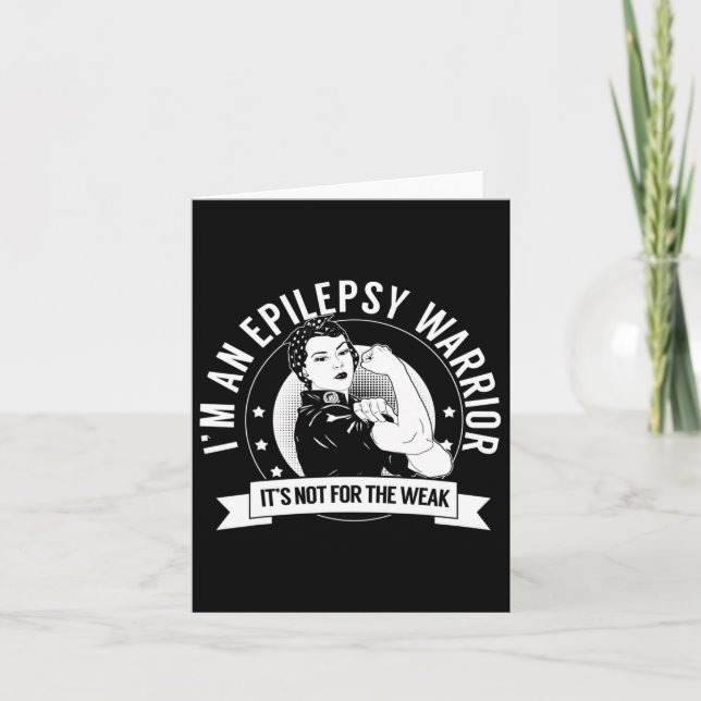 Tarjeta Epilepsy Warrior Nftw - Epilepsia Awareness (Anverso)
