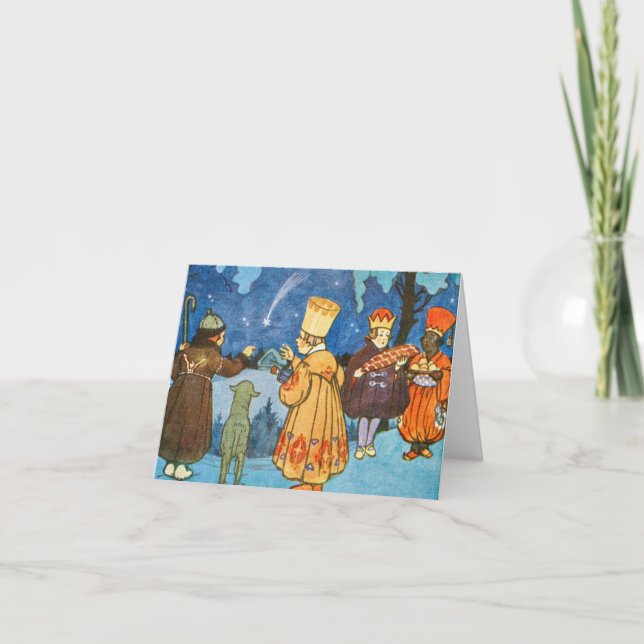 Tarjeta Epiphany Three Kings from the East by Zdenek Guth  (Anverso)