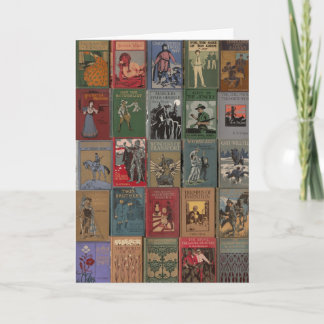 Tarjeta Época dorada del diseño del libro