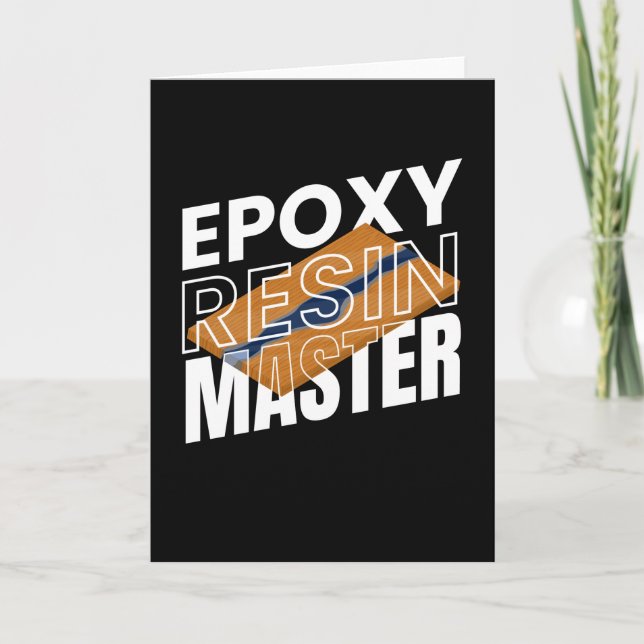 Tarjeta Epoxy Resin Master Resin Carpenter Wood (Anverso)