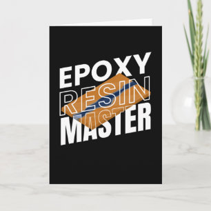 Tarjeta Epoxy Resin Master Resin Carpenter Wood