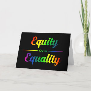 Tarjeta Equidad sobre igualdad LGBT