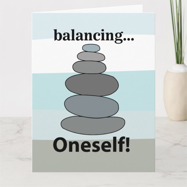Tarjeta Equilibrio de Piedras  (Anverso)