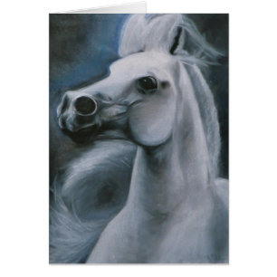 "Tarjeta equina del caballo del fantasma"