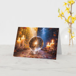 Tarjeta Equinoccio de Otoño Mabon con Equilibrio entre Día