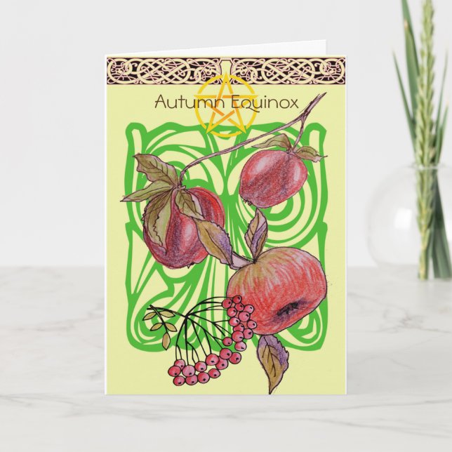 Tarjeta Equinox de otoño (Anverso)