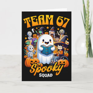 Tarjeta Equipo 67 Equipo Espeluznante Divertido Seis Siete