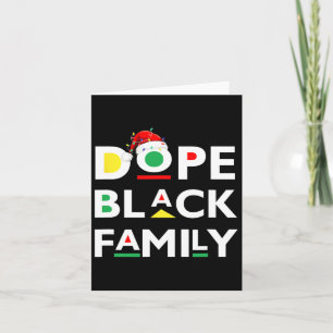 Tarjeta Equipo Africano Afro Familia Negra de Drogas Afric