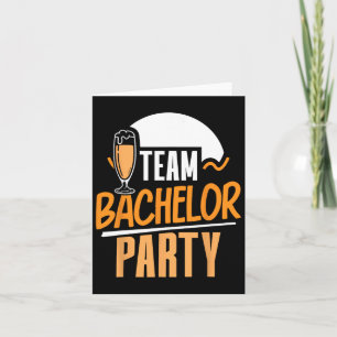 Tarjeta Equipo Bacheler Party Bride Groom 4