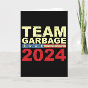 Tarjeta Equipo Basura Por Elecciones De Trump Vote Por Tru