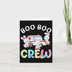 Tarjeta Equipo Boo Boo Conejo Divertido Ems Emt Paramédico