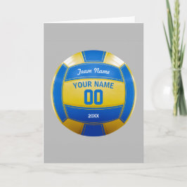 Tarjeta Equipo conocido del año del jugador de voleibol