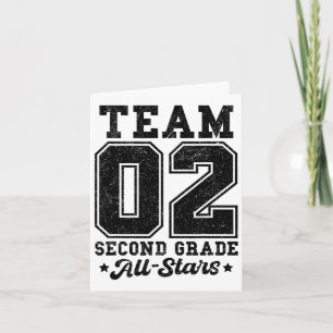 Tarjeta Equipo de 2º Grado De Estrellas De Vuelta Al Jer D