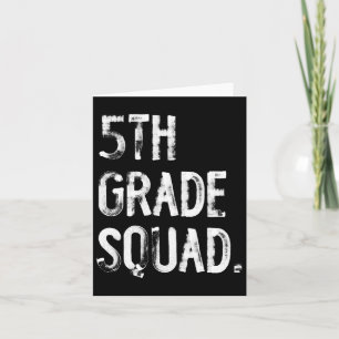 Tarjeta Equipo de 5to Grado De vuelta al cole Alumno Profe