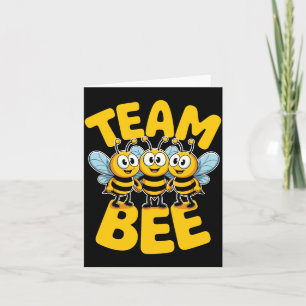 Tarjeta Equipo de Abejas Hombre Lindo Caricatura Apicultor