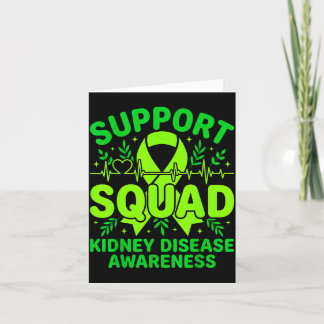 Tarjeta Equipo de Apoyo Cinta Verde Enfermedad Renal