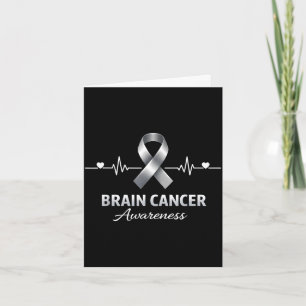 Tarjeta Equipo de apoyo conciencia del cáncer cerebral tum