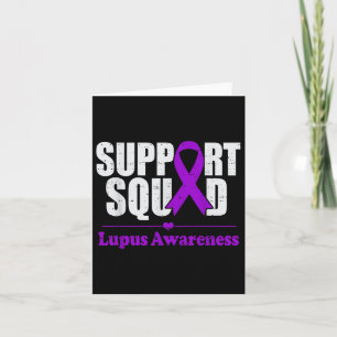 Tarjeta Equipo de Apoyo Conciencia del Lupus Púrpura Enfer