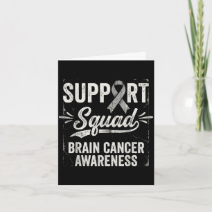 Tarjeta Equipo de apoyo conciencia tumor cerebral cáncer c