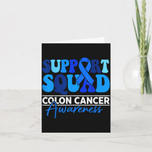 Tarjeta Equipo de apoyo concienciación sobre el cáncer col