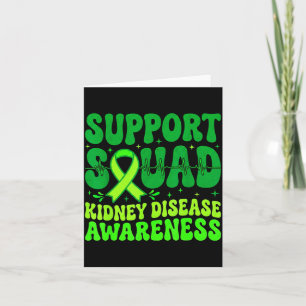 Tarjeta Equipo de Apoyo Enfermedad Renal Cinta Verde
