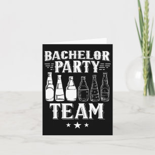 Tarjeta Equipo de bachillerato Groom Bride 1