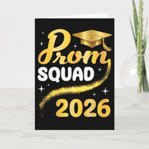 Tarjeta Equipo de baile de graduación de último año 2026 C