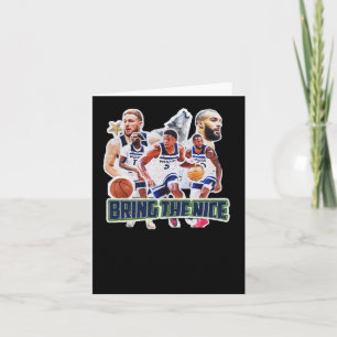 Tarjeta Equipo de baloncesto Minnesota Squad Design 1