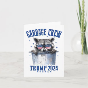 Tarjeta Equipo de basura Trump 2024 Presidente 47 Trump 20