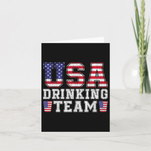 Tarjeta Equipo De Bebida De Estados Unidos Gracioso Beer B