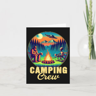 Tarjeta Equipo de bebidas de camping Crew Camper Funny Big